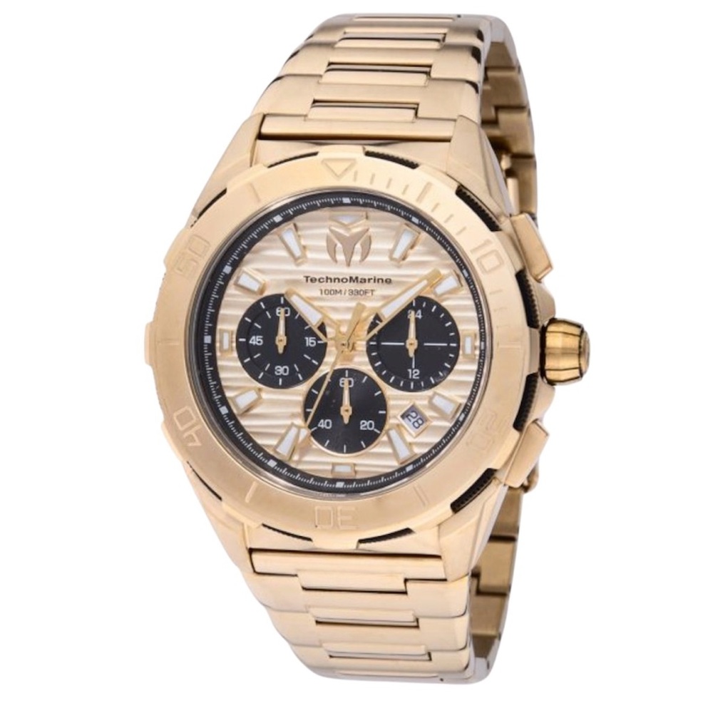 TechnoMarine Seven Seas Men’s Watch 44mm Gold TM-725032